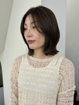 ドロップ(drop) ワンホンボブ　オリーブベージュ　シークレットハイライトカラー