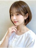 柔らか質感の小顔ナチュラルボブ