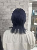 イメチェン/レッドブラウン/フルバング/似合わせカット/本厚木駅