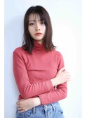 20代30代40代大人可愛いショコラブラウンこなれセミディ