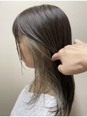 グレーベージュのイヤリングカラー/ネイビーグレージュ