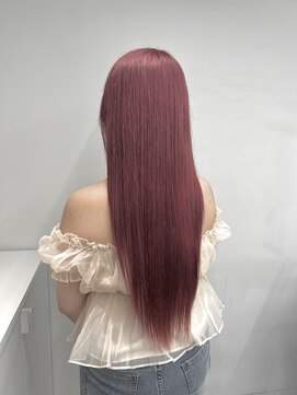 バルベストーキョーサウス(BARBES TOKYO SOUTH) 1ブリーチで作るくすみピンクカラー【清板】