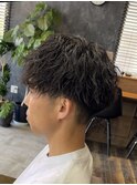 ツイストスパイラルパーマツイストパーマメンズマッシュパーマ