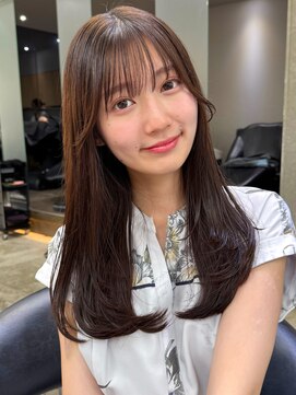 ロンドワン 三宮元町(Lond one) ロングヘア/レイヤーカット/顔周りカット/フェイスレイヤー/前髪