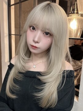 ジィルム(XELM) 韓国レイヤーカット/ブリーチ/レイヤーカット/ハッシュカット