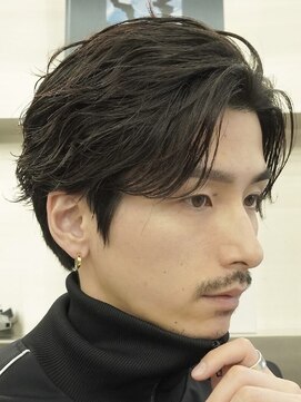 フィフス 大分(fifth) 大分大人男子毛流れフェザーパーマメンズパーマセンターパート