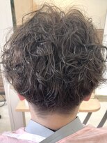 カットハウス はさみの部屋&nbsp;大人女性/ハンサムショート/ランダムパーマ/ラテベージュカラー