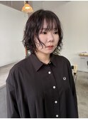 レイヤーボブのパーマ