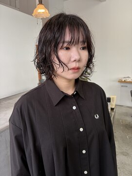 フィル(fil) レイヤーボブのパーマ