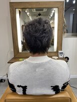 コモレビ(COMOREVI)&nbsp;くせ毛/メンズショート/シルバーアッシュ