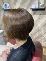 ルネッサンスヘアー ラファエロ(RAFFAELLO) マットブラウン 丸みショートボブ 艶カラー