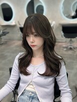ジーニー 千葉(GENiE)&nbsp;韓国レイヤーカット/顔周り/オリーブグレージュ【朝生菜楓】