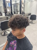 グルーマーズトウキョウ(GROOMER/S TOKYO)&nbsp;men'sパーマ/波巻きツイストスパイラル/神保町/スペインカール