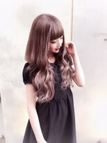 リゼル ユア 渋谷(RISEL YUA)&nbsp;ラベンダーアッシュのハイライトグラデーション