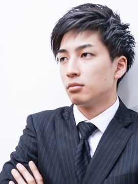 メリケンバーバーショップ コウベ(MERICAN BARBERSHOP KOBE) 無造作ショートビジカジセミウェット#m1