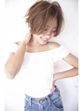 グランアージュ 錦糸町(grandage) ラフボブ/ペールベージュ【錦糸町美容室グランアージュ錦糸町】