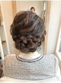 編み込みシニヨンアレンジ【ヘアアレンジ　立川/立川南/八王子】
