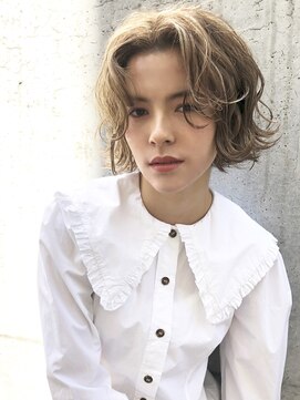 モホーク(MOHAWK) 【MOHAWK】シアーベージュ×外ハネボブ