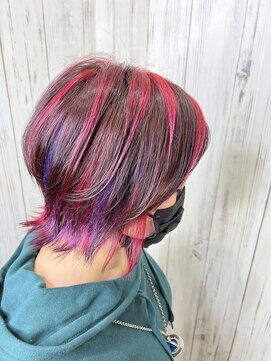 アンダーバーホワイト 南海難波店(_WHITE) 【＿white+】ミルクティーベージュ×大人ロングスタイル