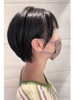 リー 京橋(Lee) 【Lee京橋】丸みショート×ダークグレー