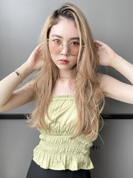 トルネード(TORNADO) 韓国風ヘア 外国人風ヘア ブロンドヘア ハイトーンカラーM0902