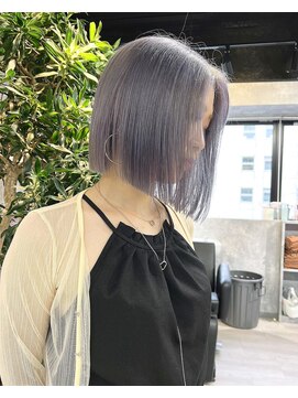 イコ(.ico) ラベンダーグレー×ストレートボブ