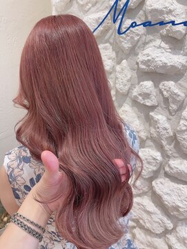 ロア 中目黒(loa) レイヤーロング/グレーベージュ/黒髪/前髪パーマ[中目黒]