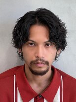 フィフス 渋谷(fifth)&nbsp;センターパート6:47:3アップバング束感波巻きスパイラルパーマ