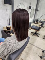 ビーヒアナウ N゜03 金沢駅西店(BE HERE NOW) 髪質改善縮毛矯正/ミディアムボブ