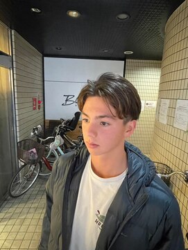 ブロッサム 東中野店 30代40代メンズセンターパート清潔感ビジネス好感度モテ髪