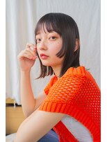 デビュー 沖縄泡瀬店(Debut)&nbsp;前髪/アンブレラカラー/こなれミディ/イメチェン/ウェーブパーマ