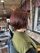 オンザライン(ON THE LINE)&nbsp;ショートボブ、レッド