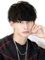 アーリー(Ali'i)&nbsp;ソフトツイストパーマ韓国マッシュウルフサイドパートグレー