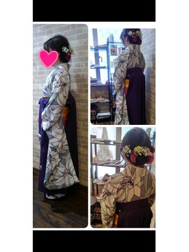 ミラーズバイフェイス(Miroirs by face) 卒業式 着付け セット