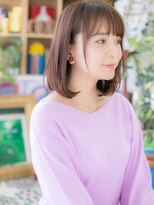 カバーヘア ブリス 戸田公園西口店(COVER HAIR bliss)&nbsp;大人可愛いシースルーバング丸みしボブh3戸田公園20代30代40代