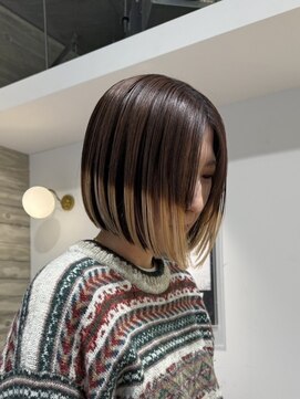 ヲタク(wotaku.) エンドカラー裾カラーアンブレラカラーデザインカラーブリーチ