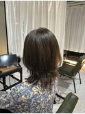 ボブレイヤー×オリーブグレージュ