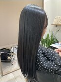 髪質改善ストレート×ロングスタイル