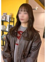 バサ 江古田店(BASSA)&nbsp;韓国風ヘア×オリーブグレージュ　【会話控えめ美容師Runa】