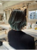 グリーングラデーション2025A/W【Aman hair 吉祥寺s店】
