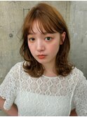 パーマ レイヤー ワンカール ミディアムレイヤー 顔まわり 前髪