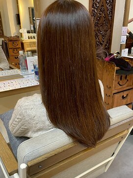 ヘアリゾート粋 ウナム 新宿東口店(enam) 艶髪/髪質改善/ブラウン/透明感/セミロング