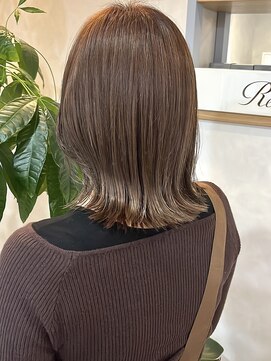 ルーチェ(Lu-che) 【色落ち◎】顔周り似合わせカット×抜け感スモーキーミルクティ