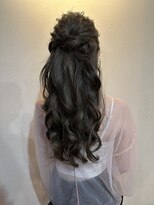 プランツヘアー ゆるふわハーフアップ