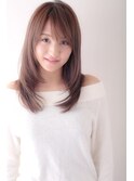 《Lian畠山》うぶバングがソフトな印象の美人セミロング