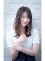 エルデ ナインズ ヘアー スタンド 川口店(elde 9's HAIR STAND)&nbsp;小顔&フェアリーグレージュの大人かわいい切りっぱなしボブ