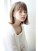 【Un ami】《増永剛大》　外ハネ可愛い☆シースルーボブ☆