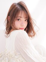 ヘアーカラープラス 都賀店(PLUS) 大人可愛い耳掛けフェミニンセミディ