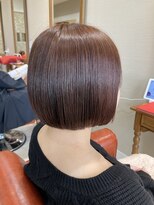 ヘアー クラージュ(hair courage) 艶とスタイリングのし易さを追求したショートボブ