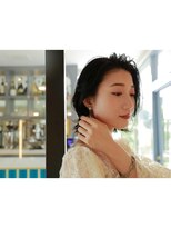 ナットナウ(NOT NOW)&nbsp;大人可愛い20代30代40代黒髪前下がりショートボブ丸みショート